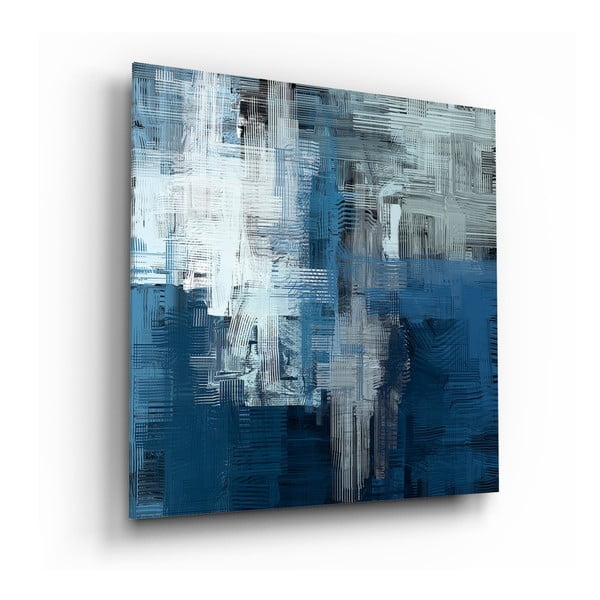 Картина върху стъкло , 60 x 60 cm Blue Touch - Insigne