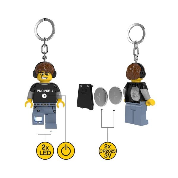Ключодържател с фенер Player – LEGO®-image-3