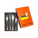 Детски прибори за хранене от неръждаема стомана в сребристо 4 бр Miffy - Zilverstad