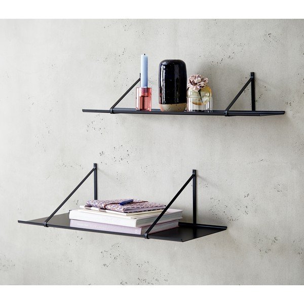 Черен стенен рафт Hammel , 65 x 27 cm Edge - Hammel Furniture-image-4