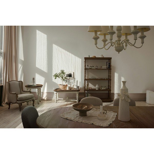 Бежово ленено кресло Catherine – Bizzotto-image-1