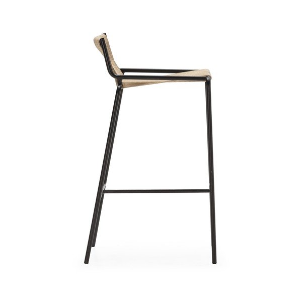 Бежов метален бар стол (височина на седалката 65 cm) Emily – Marckeric-image-3