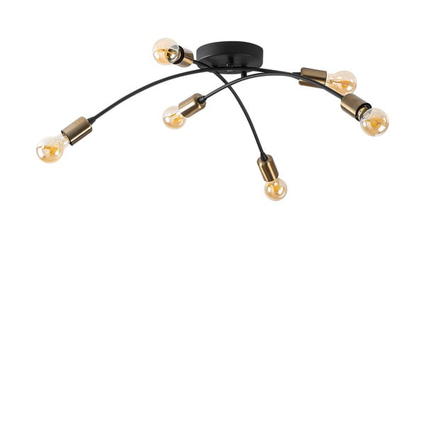 Черно осветително тяло за таван 67x67 cm Banana – Opviq lights