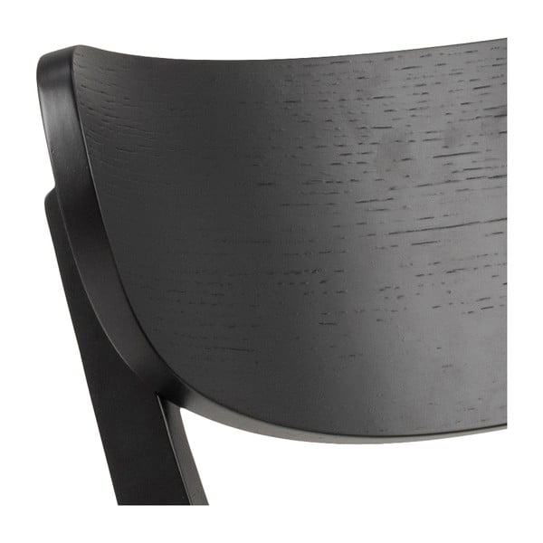 Черен трапезен стол Roxby - Actona-image-4