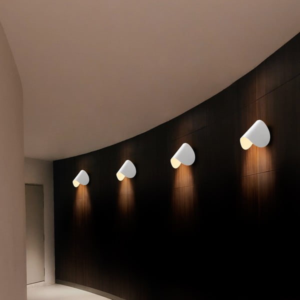 Бяла LED стенна лампа Heybe – Opviq lights-image-4