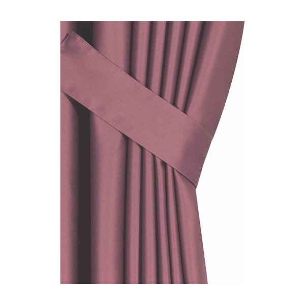 Розова полузатваряща се завеса 260x100 cm - Mila Home-image-1