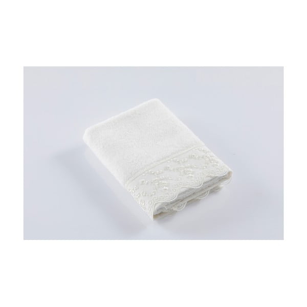 Бяла памучна кърпа Gemma, 50 x 90 cm - Bella Maison