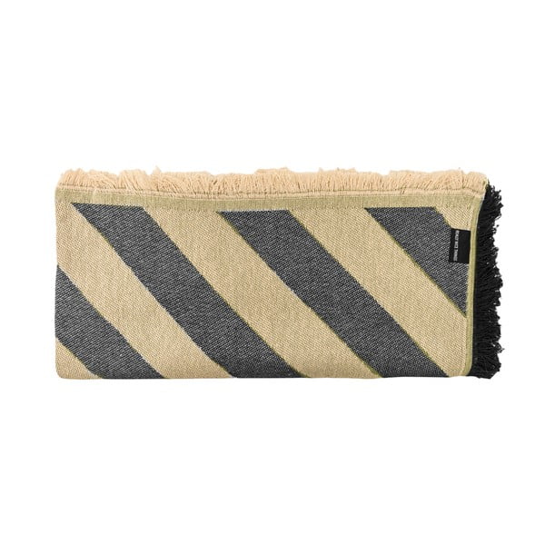 Сива покривка за двойно легло 240x240 cm Black Lines - Really Nice Things-image-1