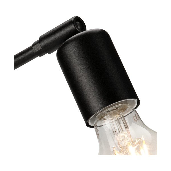 Черна настолна лампа, височина 42 cm Harry - LAMKUR-image-4