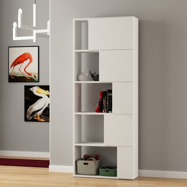Бяла библиотека Ondatoo White - Decortie-image-1