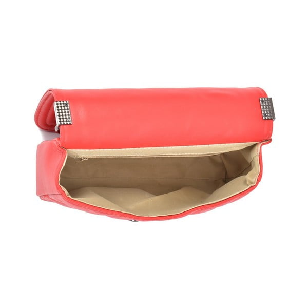 Червена кожена торбичка Mari - Isabella Rhea-image-3