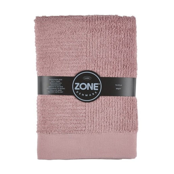 Розова памучна кърпа за баня , 70 x 140 cm Classic - Zone
