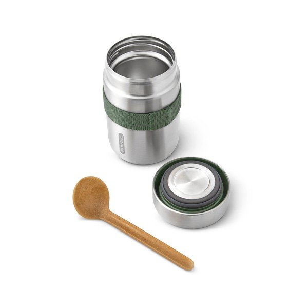 Термос за храна от неръждаема стомана в сребрист цвят 400 ml – Black + Blum-image-2