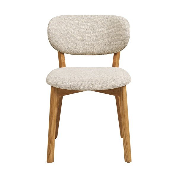 Бежов/в естествен цвят тапициран трапезен стол Dunkirk – House Nordic-image-2