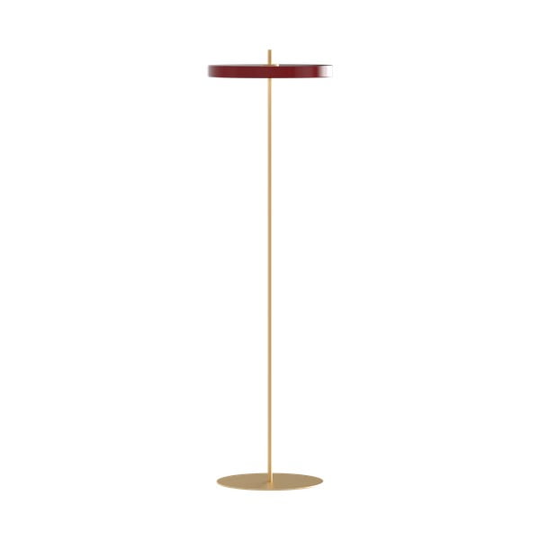 Червена LED затъмняваща се подова лампа с метален абажур (височина 151 cm) Asteria Floor – UMAGE