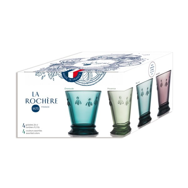 Чаши в комплект от 4 чаши 260 ml Abeille - La Rochére-image-3