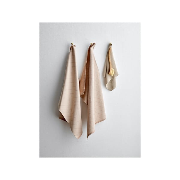 Бежова памучна кухненска кърпа , 50 x 70 cm Tiles - Södahl-image-3