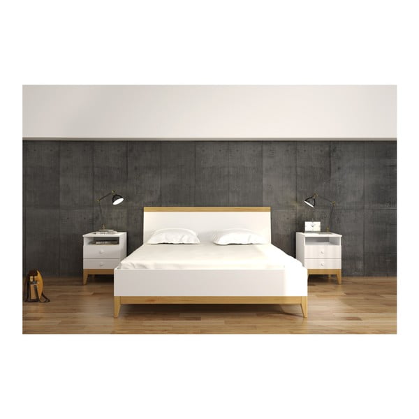 Двойно легло от масивна борова дървесина SKANDICA Livia BC, 140 x 200 cm - Skandica-image-4