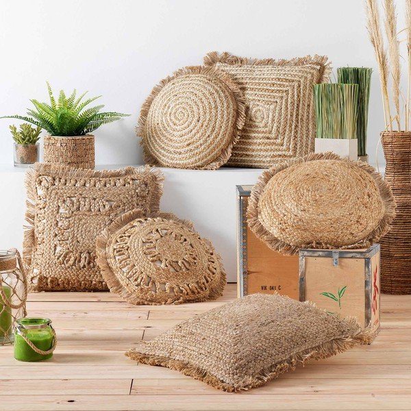 Ютена декоративна възглавница ø 40 cm Tournicotti – douceur d'intérieur-image-1