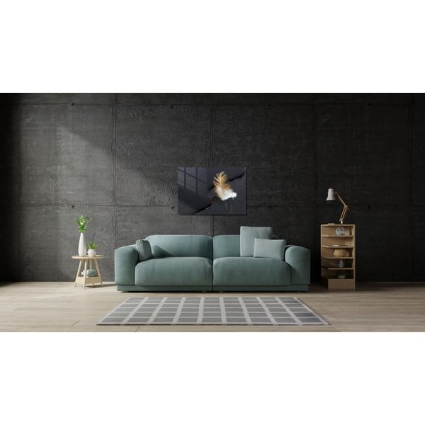 Картина върху стъкло 100x70 cm Feather - Wallity-image-2