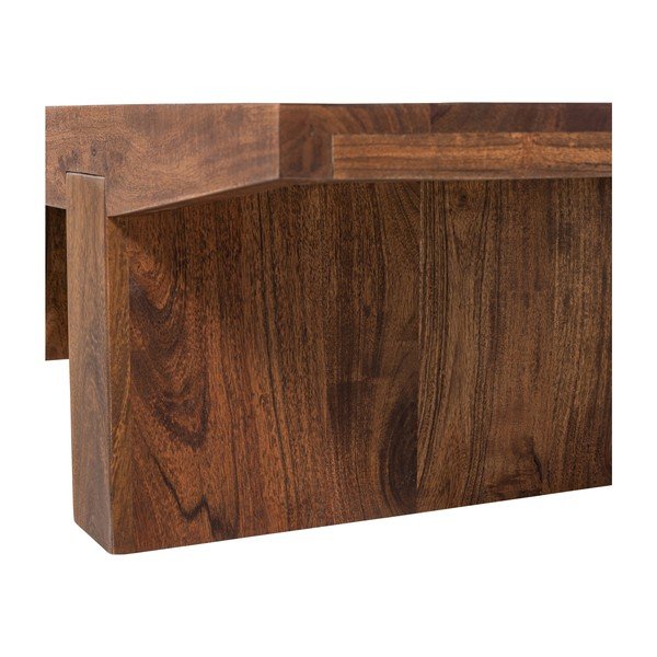 Масичка за кафе от масивна акация в тъмно естествен цвят 48x152 cm Eron – WOOOD-image-4