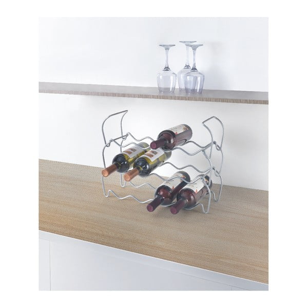Триетажна поставка за 12 бутилки вино Вино, дължина 45 cm - Metaltex-image-4