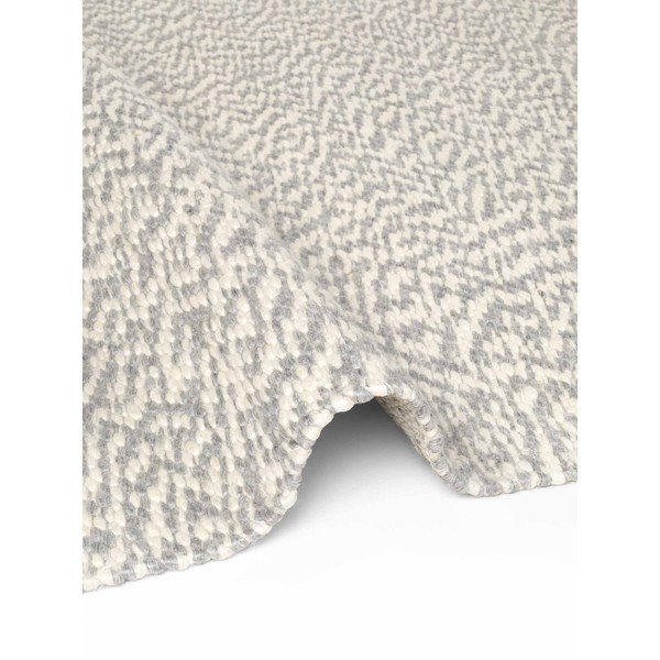 Светлосив/кремав ръчно изработен вълнен килим 140x200 cm Lyon Beans – Elle Decoration-image-4