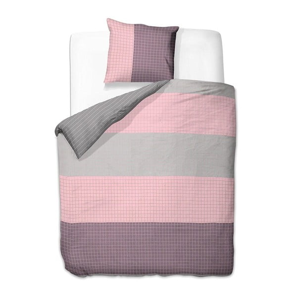 Двустранно памучно спално бельо за двойно легло Violetta, 200 x 200 cm - DecoKing