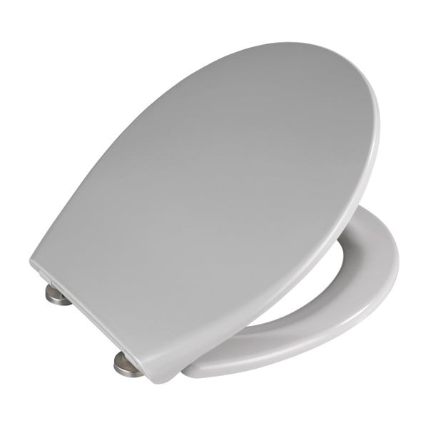 Светлосива тоалетна седалка с лесно затваряне , 44,5 x 37,5 cm Samos - Wenko-image-2