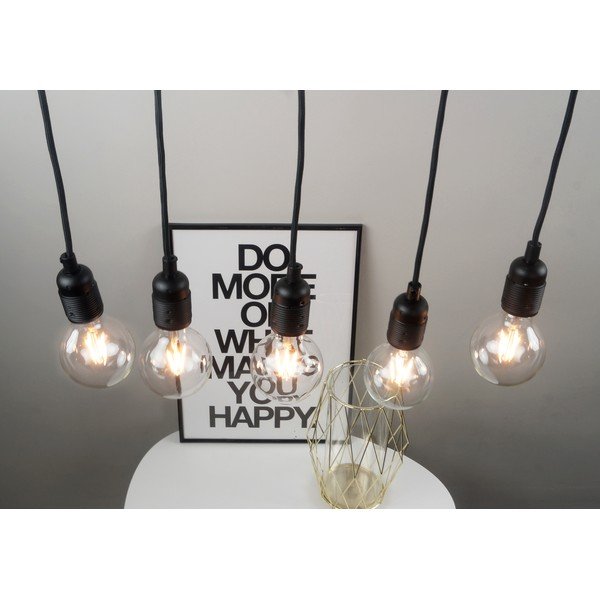 Черно петраменно висящо осветително тяло Uno - Sotto Luce-image-2