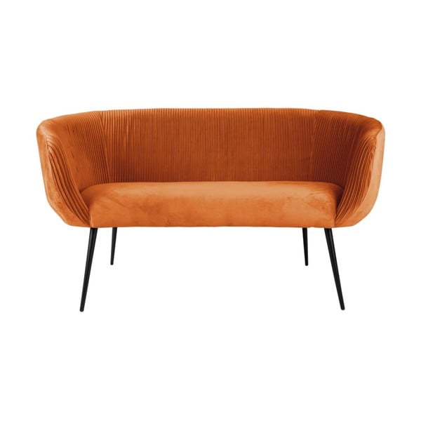 Оранжев диван с кадифена повърхност Majestic - Leitmotiv