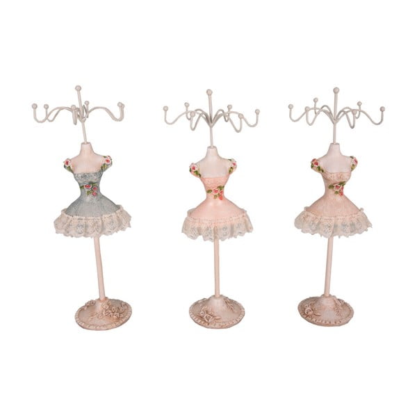 Sada 3 stojánků na šperky Antic Line Ballerinas, výška 25 cm