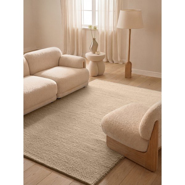 Бежов ръчно изработен вълнен килим 160x230 cm Richmond Diana – Ted Baker-image-1