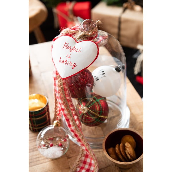 Комплект от 6 стъклени коледни орнамента Традиционни - J-Line-image-1