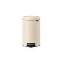 Бежово стоманено кошче за боклук с педал 12 l NewIcon – Brabantia