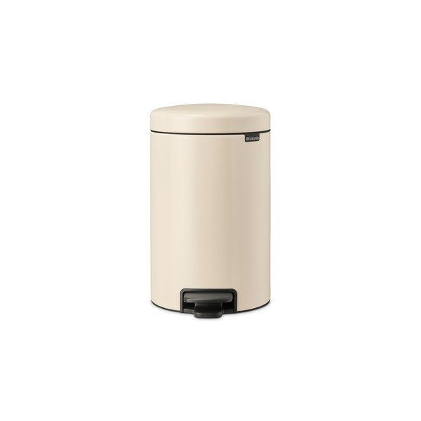 Бежово стоманено кошче за боклук с педал 12 l NewIcon – Brabantia