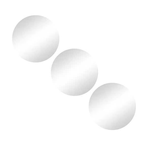 Стенни огледала в комплект от 3 бр. ø 15 cm – MSV