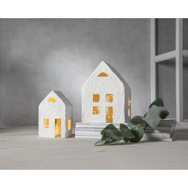 Бяла коледна светлинна украса 2 бр. Plain – Star Trading-image-1