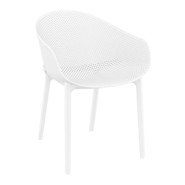 Комплект от 4 бели градински стола Sky - Resol