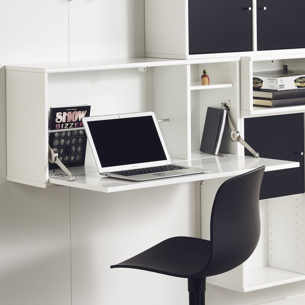 Бяла стенна маса Mistral 053 - Hammel Furniture-image-4