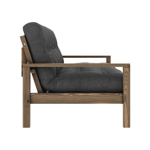 Разтегателен диван 205 cm в черно и антрацит Knob - Karup Design-image-4