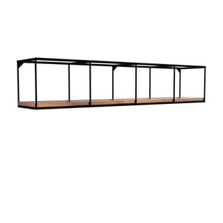 Стенен рафт с тъмна орехова дъска, дължина 120 cm Miray - Puqa Design