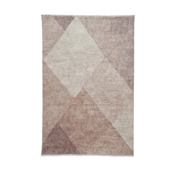 Светлокафяв килим със смес от памук подходящ за пране 122x170 cm Whisper – Think Rugs