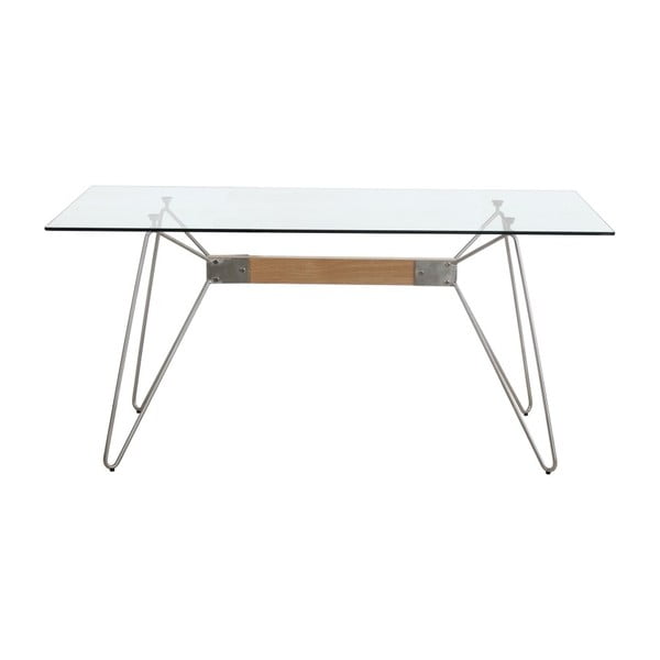 Маса за хранене с черни крака Nicole, 160 x 90 cm - Marckeric-image-1