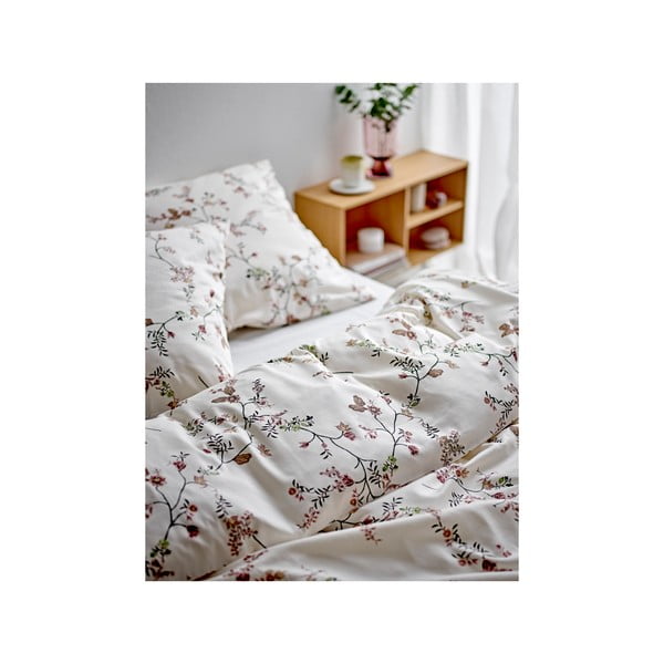 Бежово единично  спално бельо от памучен сатен 140x200 cm Grace – Södahl-image-1