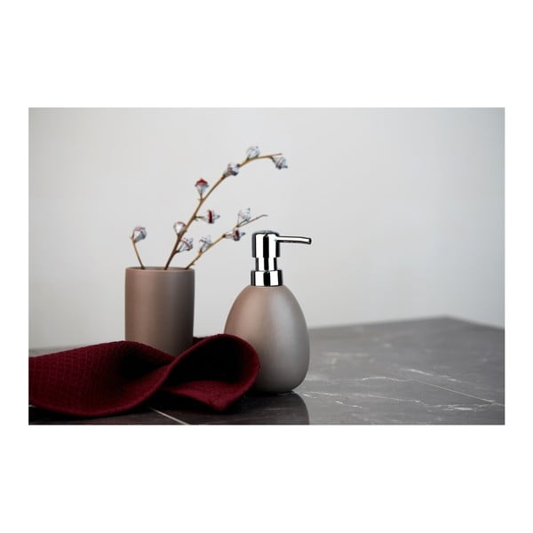 Кафява керамична чаша за четки за зъби Polaris - Wenko-image-1