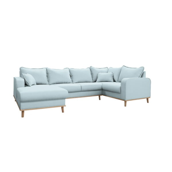 Светлосин ъглов диван (ляв ъгъл) Beata - Ropez-image-2