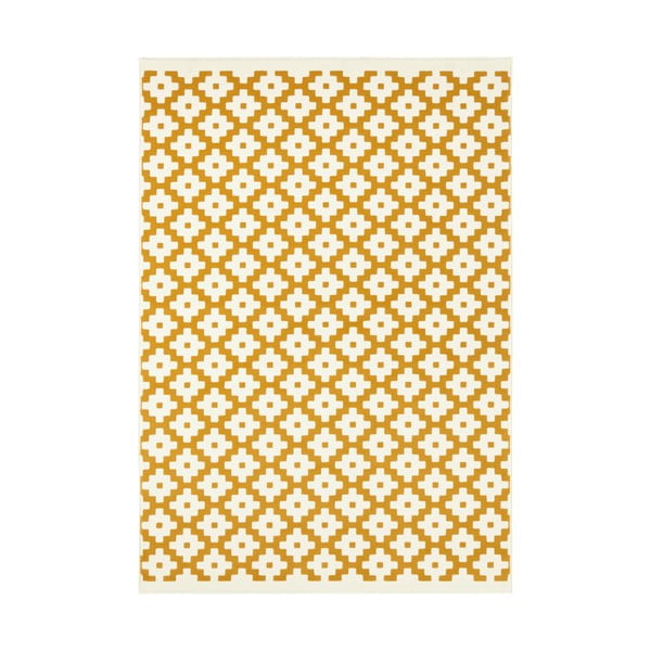 Кремав и жълт килим Празник , 200 x 290 cm Lattice - Hanse Home