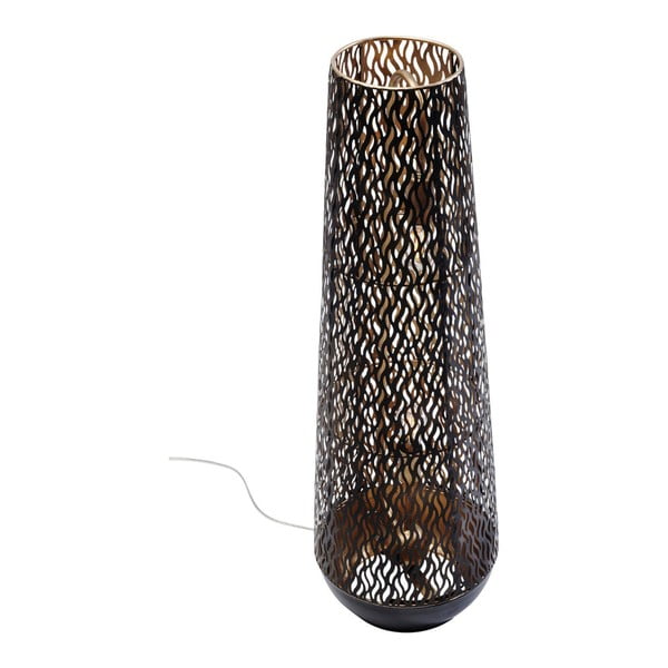 Černá stojací lampa Kare Design Flame, výška 76 cm