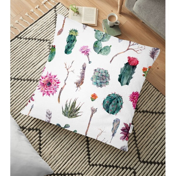 Калъфка за възглавница от памучна смес Succulent, 70 x 70 cm - Minimalist Cushion Covers
